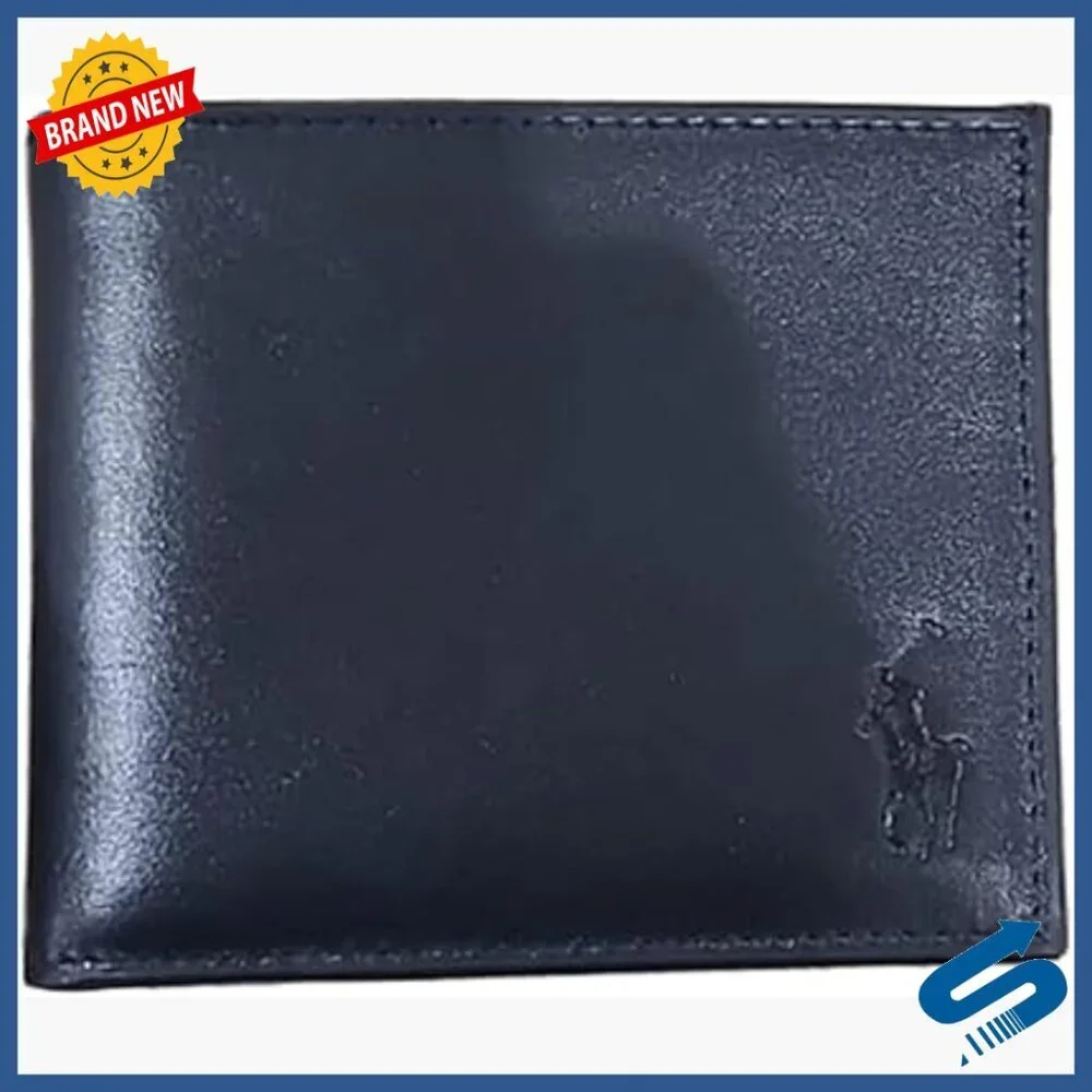 Genuine Leather Bifold Wallet Slim Profile Multiple Card Slots